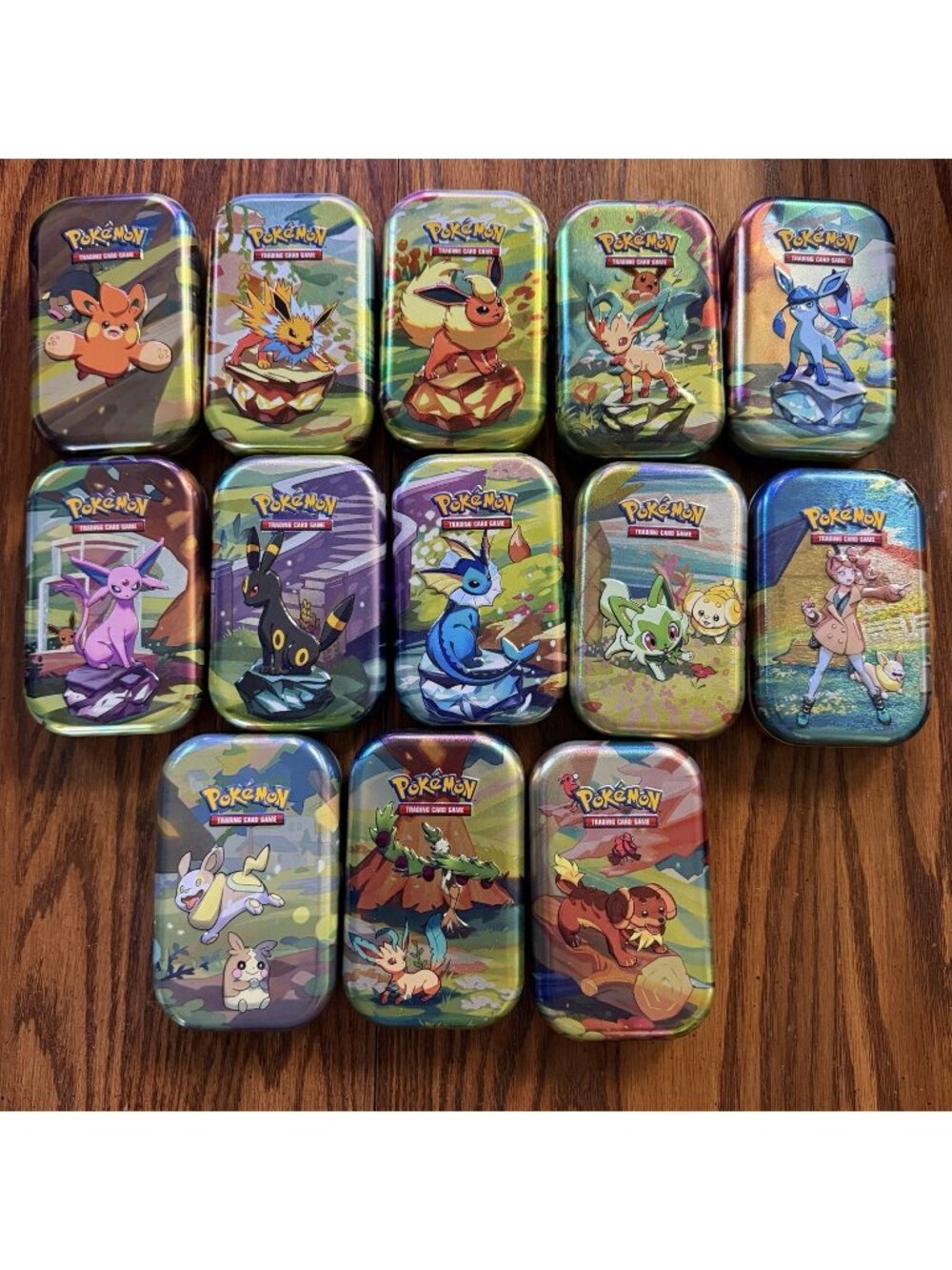 Pokemon Mini Tins Empty Lot of 13 - No Cards No Packs - Great Condition